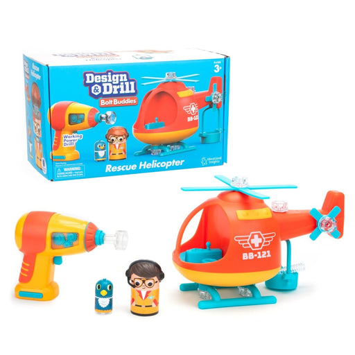 Design & Drill® Bolt Buddies™ Helicopter - Kidsplace.store