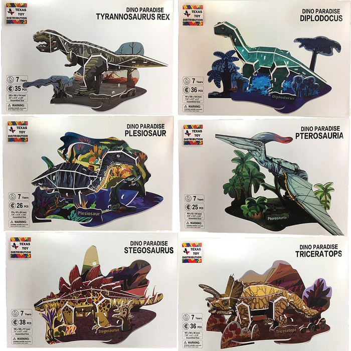 Dinosaur 3D Puzzles EPS Foam Puzzle Sets, Six Types - Kidsplace.store