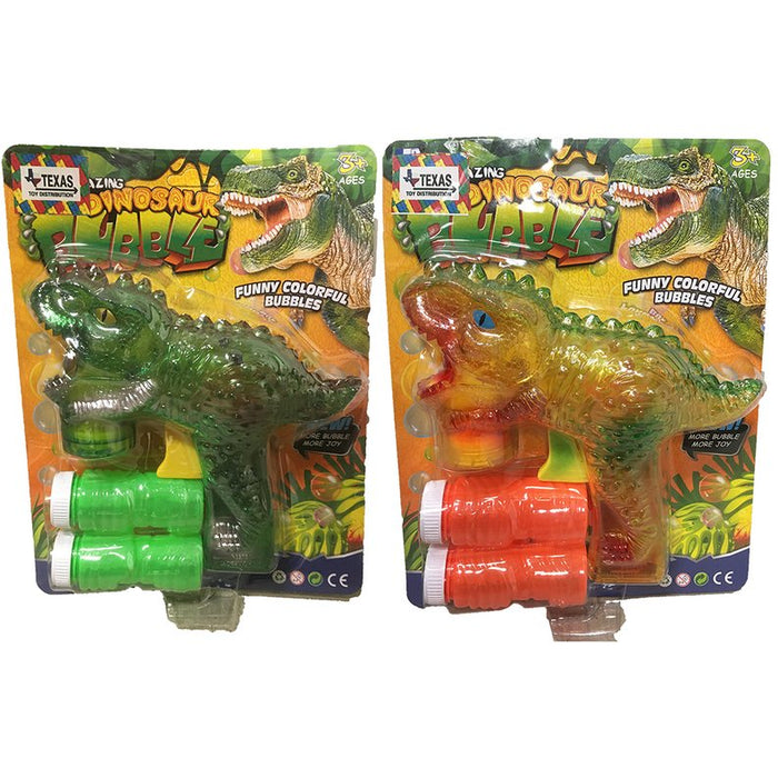 Dinosaur Bubble Gun, Two Colors Green and Yellow Available - Kidsplace.store