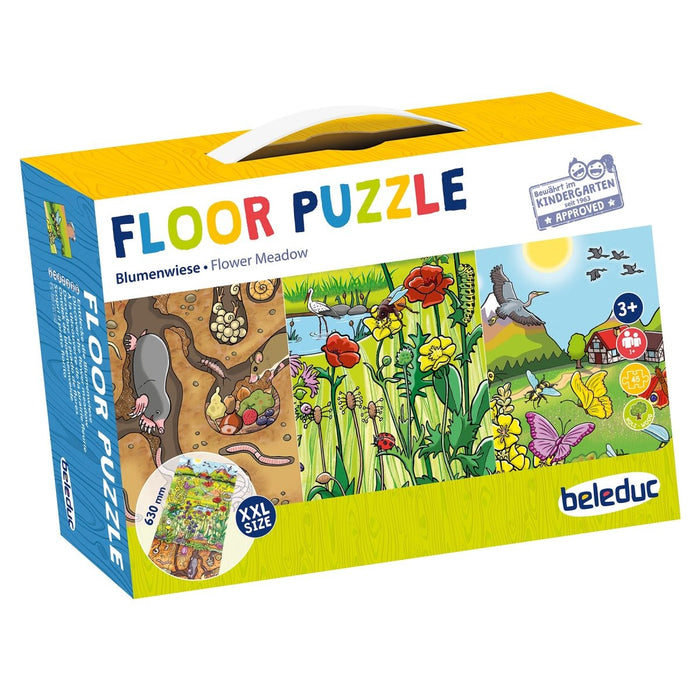 Discover The Flower Meadow Floor Puzzle - Kidsplace.store