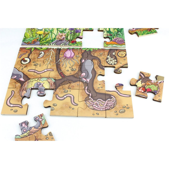 Discover The Flower Meadow Floor Puzzle - Kidsplace.store