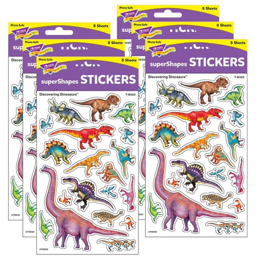 Discovering Dinosaurs® superShapes Stickers-Large, 152 Per Pack, 6 Packs - Kidsplace.store
