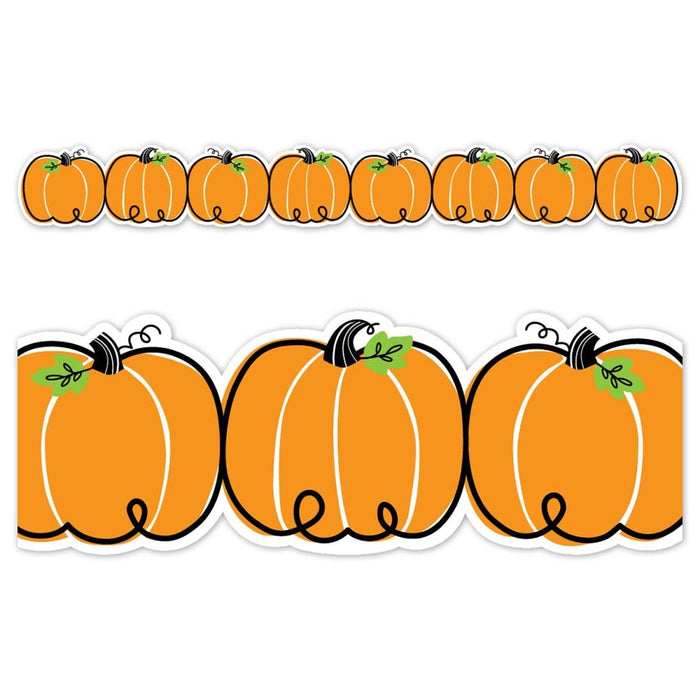 Doodle Pumpkins EZ Border, 48 Feet Per Pack, 3 Packs - Kidsplace.store