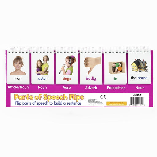 Double-Sided Parts of Speech Flips, Pack of 2 - Kidsplace.store
