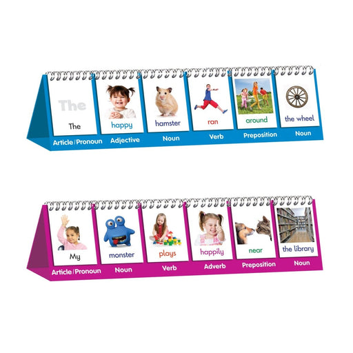 Double-Sided Parts of Speech Flips, Pack of 2 - Kidsplace.store