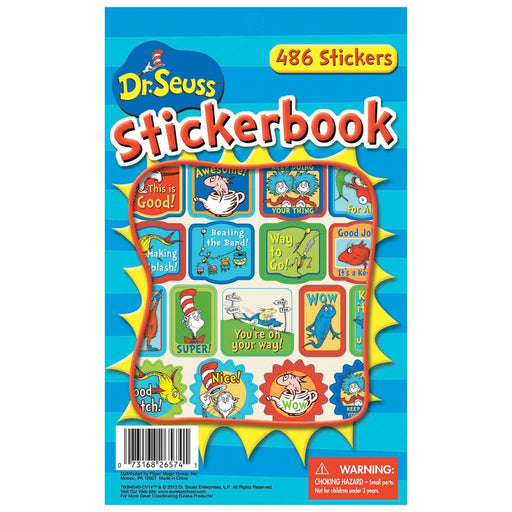 Dr. Seuss™ Awesome Sticker Book, 486 Stickers Per Pack, Pack of 3 - Kidsplace.store