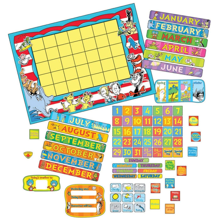 Dr. Seuss™ Calendar Bulletin Board Set - Kidsplace.store