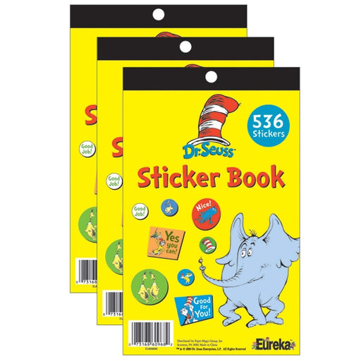 Dr. Seuss™ Sticker Book, Pack of 3 - Kidsplace.store