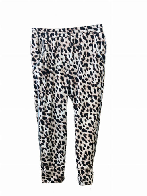 Dty Leopard Joggers Ft Silver Piping - Kidsplace.store