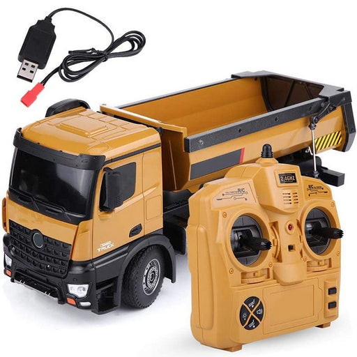 Dump Truck RC 10 Channel Construction Radio Control Model (1:14 Scale) - Kidsplace.store