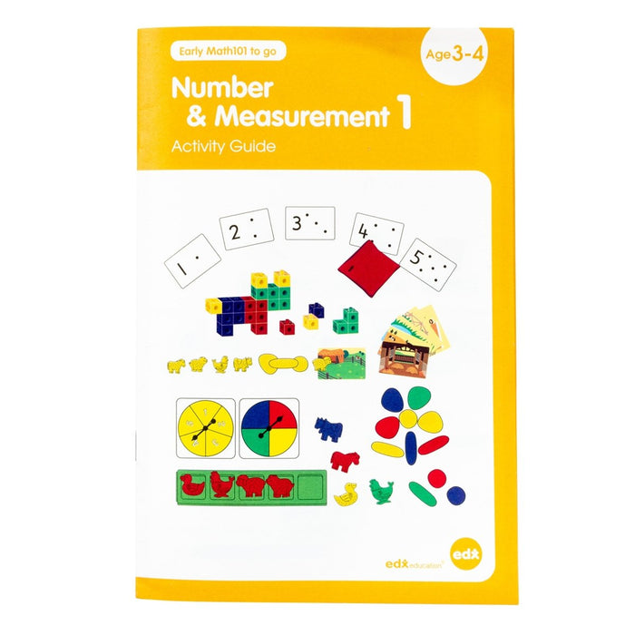 Early Math101 to go - Ages 3 - 4 - Number & Measurement - In Home Learning Kit for Kids - Homeschool Math Resources with 25+ Guided Activities - Kidsplace.store