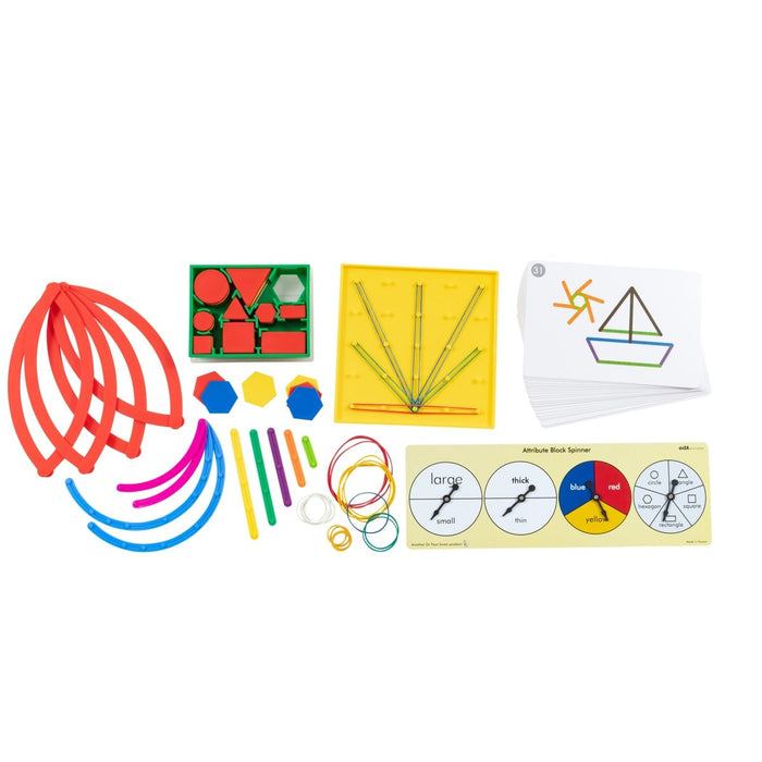 Early Math101 to go - Ages 5 - 6 - Geometry & Problem Solving - In Home Learning Kit for Kids - Homeschool Math Resources with 25+ Guided Activities - Kidsplace.store