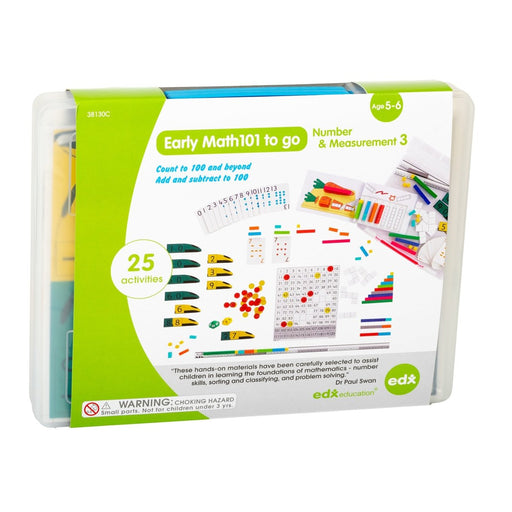 Early Math101 to go - Ages 5 - 6 - Number & Measurement - In Home Learning Kit for Kids - Homeschool Math Resources with 25+ Guided Activities - Kidsplace.store