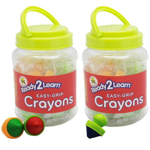 Easy Grip Crayons - 6 Per Set - 2 Sets - Kidsplace.store