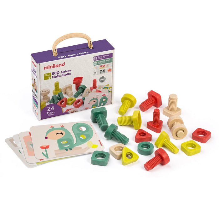 ECO Nuts & Bolts, 28 Pieces - Kidsplace.store