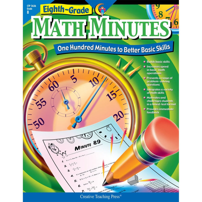 Eighth - Grade Math Minutes Book - Kidsplace.store