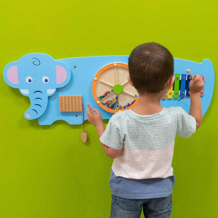 Elephant Activity Wall Panel - 18m+ - Toddler Activity Center - Kidsplace.store