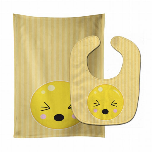 Emoji Baby Bib & Burp Cloth - Kidsplace.store