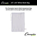 Equipment Bag, Mesh, 24" x 36", White, Pack of 3 - Kidsplace.store