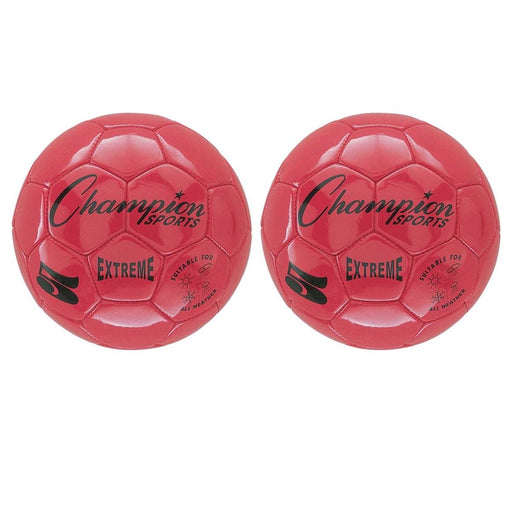 Extreme Soccer Ball, Size 5, Red, Pack of 2 - Kidsplace.store