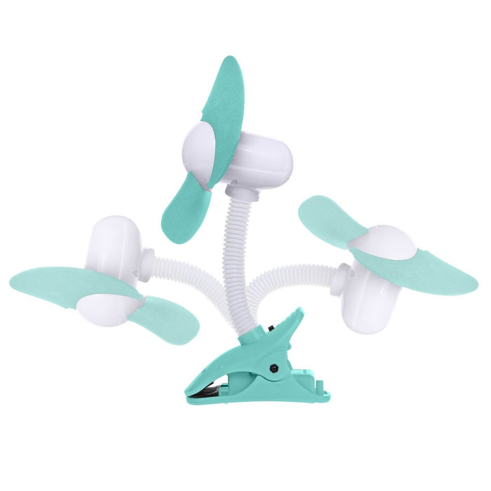 EZY-Fit Clip-On Fan, Aqua - Kidsplace.store