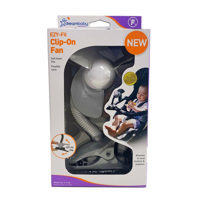 EZY-Fit Clip-On Fan, Grey & White - Kidsplace.store