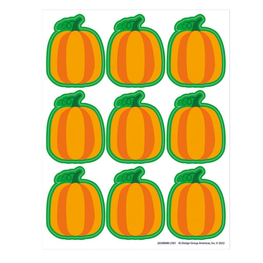 Fall Pumpkin Giant Stickers, 36 Per Pack, 12 Packs - Kidsplace.store