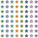 Fancy Stars 2 Mini Stickers Valu - Pak, 1144 Per Pack, 6 Packs - Kidsplace.store