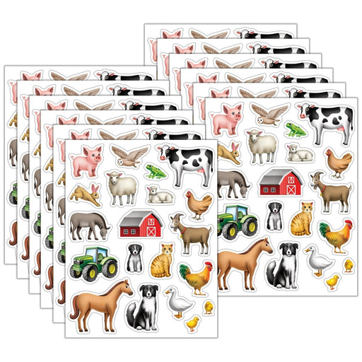 Farm Stickers, 120 Per Pack, 12 Packs - Kidsplace.store