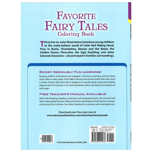 Favorite Fairy Tales Coloring Book, Pack of 6 - Kidsplace.store