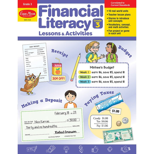 Financial Literacy Lessons & Activities, Grade 3 - Kidsplace.store