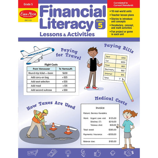 Financial Literacy Lessons & Activities, Grade 5 - Kidsplace.store