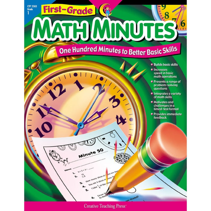 First - Grade Math Minutes Book - Kidsplace.store