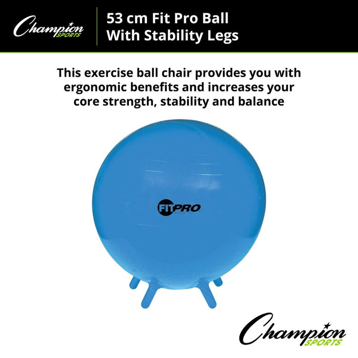 FitPro Ball with Stability Legs, 55cm - Kidsplace.store