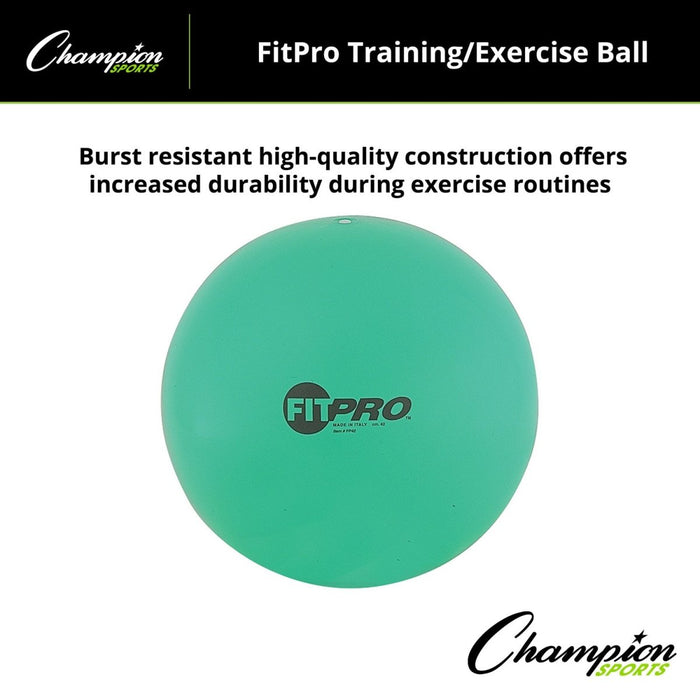 Fitpro Training & Exercise Ball, 42cm, Green - Kidsplace.store