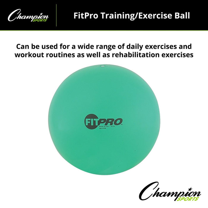 Fitpro Training & Exercise Ball, 42cm, Green - Kidsplace.store