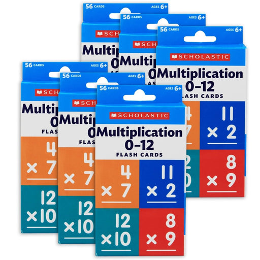 Flash Cards: Multiplication 0 - 12, 6 Packs - Kidsplace.store