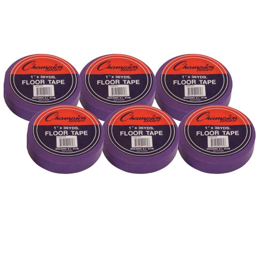 Floor Marking Tape, 1" x 36 yd, Purple, 6 Rolls - Kidsplace.store