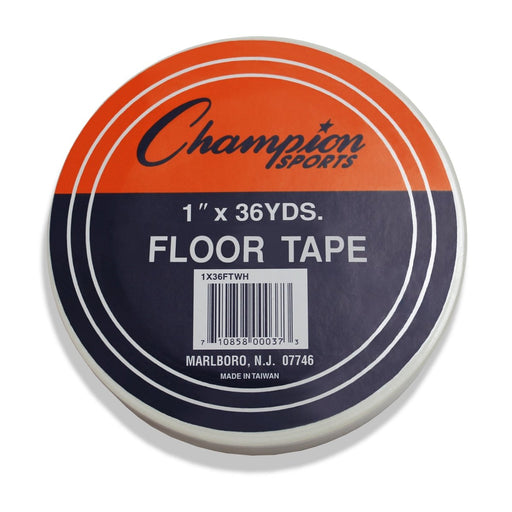 Floor Marking Tape, 1" x 36 yd, White, 6 Rolls - Kidsplace.store