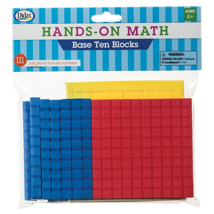 Foam Base Ten Blocks, 111 Per Pack, 3 Packs - Kidsplace.store