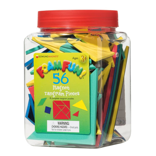 Foam Fun!™ Magnet Tangrams Pieces, Pack of 56 - Kidsplace.store