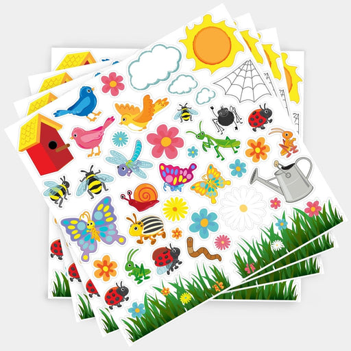 Foam Stickers, Garden, 168 Per Pack, 3 Packs - Kidsplace.store