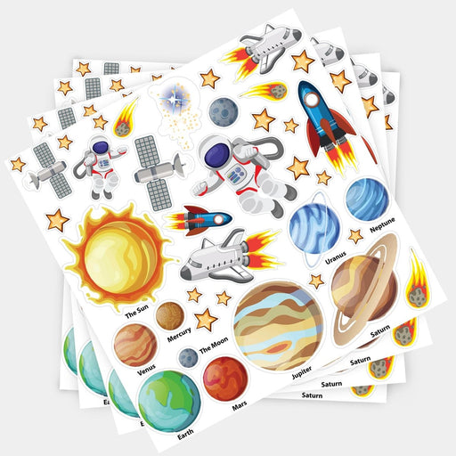 Foam Stickers, Space, 152 Per Pack, 3 Packs - Kidsplace.store