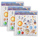 Foam Stickers, Space, 152 Per Pack, 3 Packs - Kidsplace.store