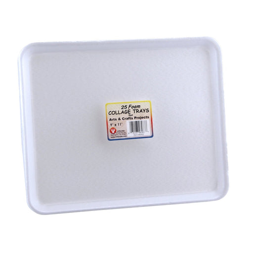 Foam Trays, 9" x 11", Pack of 25 - Kidsplace.store