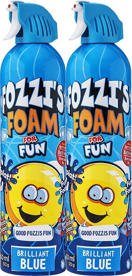 Fozzi's 2 x Foam Brilliant Blue, 2 x 18.06 oz (550ml) - Kidsplace.store