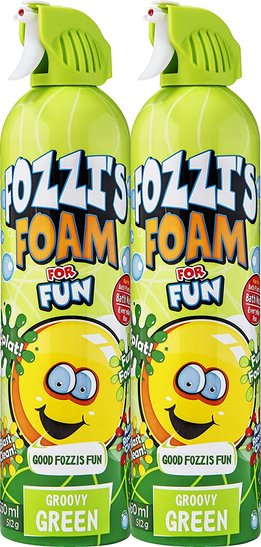 Fozzi's 2 x Foam Groovy Green, Good Clean Fun 2 x 18.06 oz (550ml) - Kidsplace.store