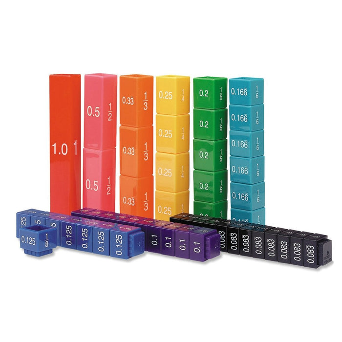 Fraction Tower® Equivalency Cube Set, Set of 51 - Kidsplace.store