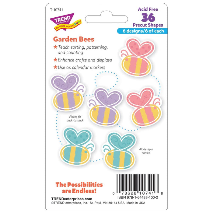 Garden Bees Mini Accents Variety Pack, 36 Per Pack, 6 Packs - Kidsplace.store