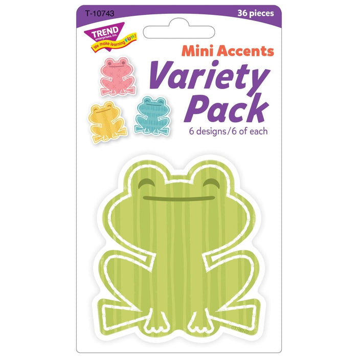 Garden Frogs Mini Accents Variety Pack, 36 Per Pack, 6 Packs - Kidsplace.store